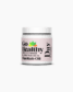 A white jar of Go Healthy Day Cream from the Dope Skin range, featuring CBD and Baobab oil, centered on a white background.